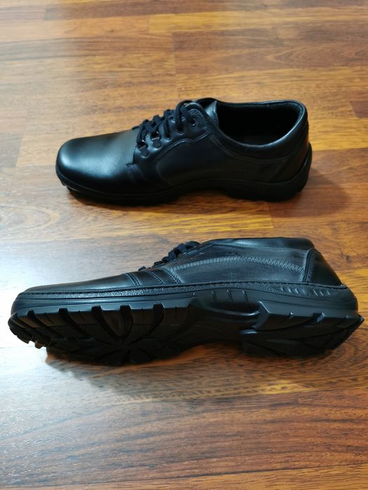 Skórzane Buty Męskie Joker Lekkie Wygodne Rozmiar 40 Czarne