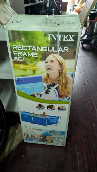 Каркасний басейн INTEX 2,2*1,5*0,6