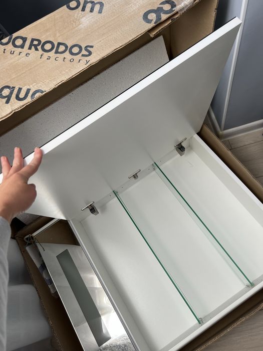 Зеркальный навесной шкаф Aqua Rodos Париж 65 см