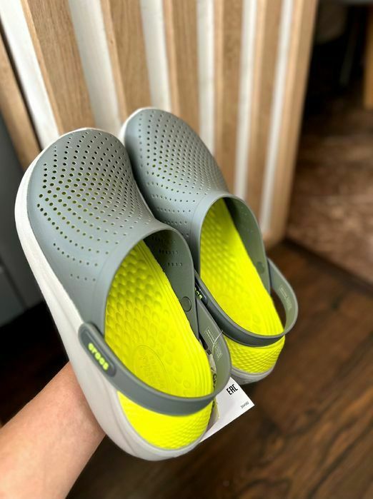 Крокси LiteRide Crocs Black Slate Grey