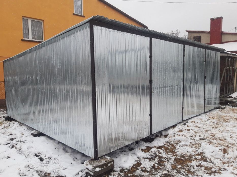 Garaż blaszak 6x5 Garaż blaszany Garaże blaszaki Różne 7x6 6x6 3x5 6x8
