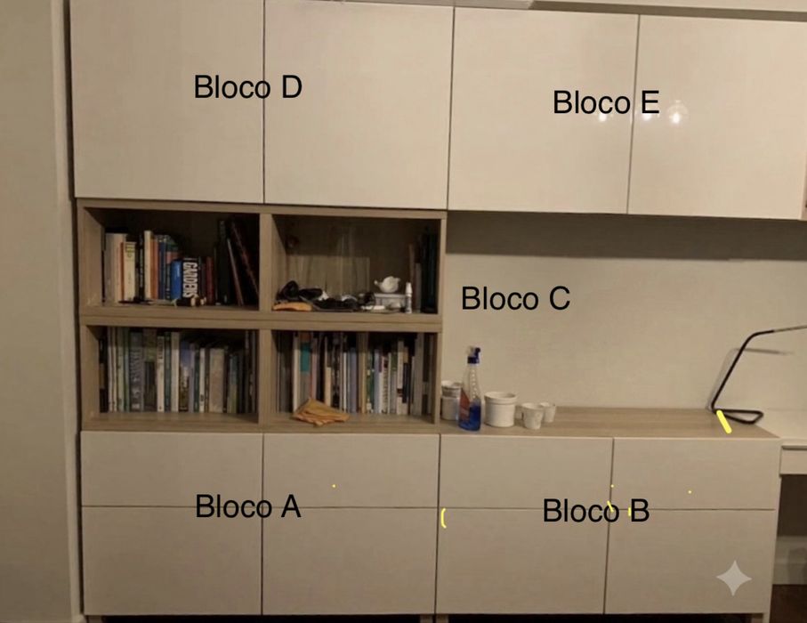 Conjunto Móveis de Sala / Escritório IKEA Bestå com Gavetas (Completo ou Individual)