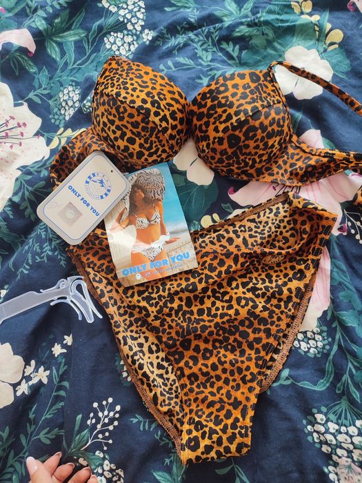 Strój kąpielowy self panterka push up