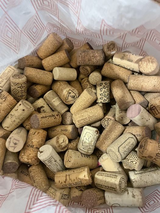 Rolhas cortiça usadas