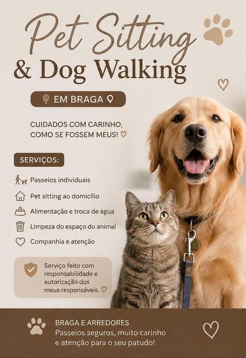 Pet Sitting & Dog Walking in Braga