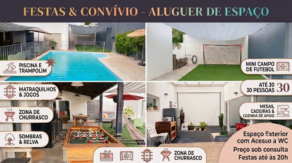 Festas & Convívio - Aluguer de Espaço