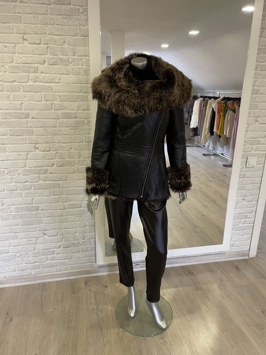 Новая дубленка с мехом тосканы