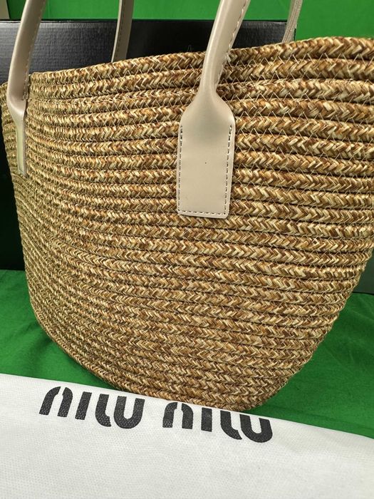 Torebka Miu Wiklinowa koszyk beż Torba Hit