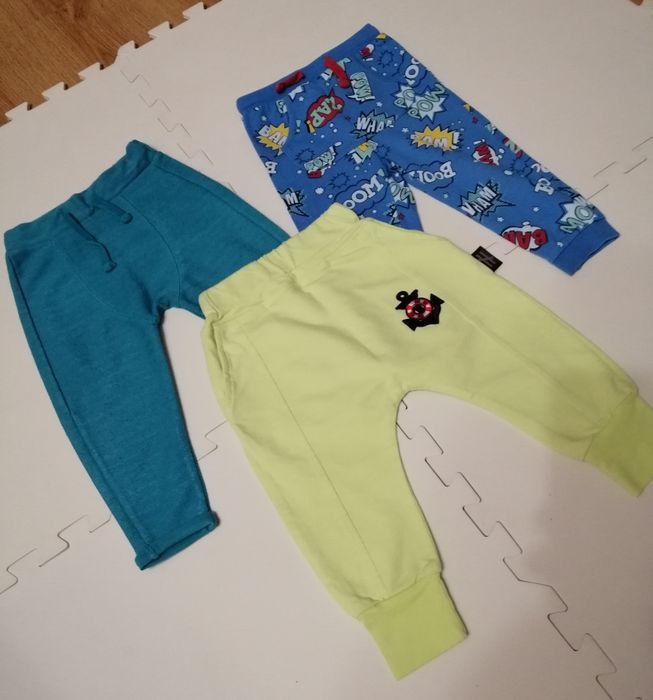 Spodnie dresowe chłopięce 3 szt  rozmiar 92