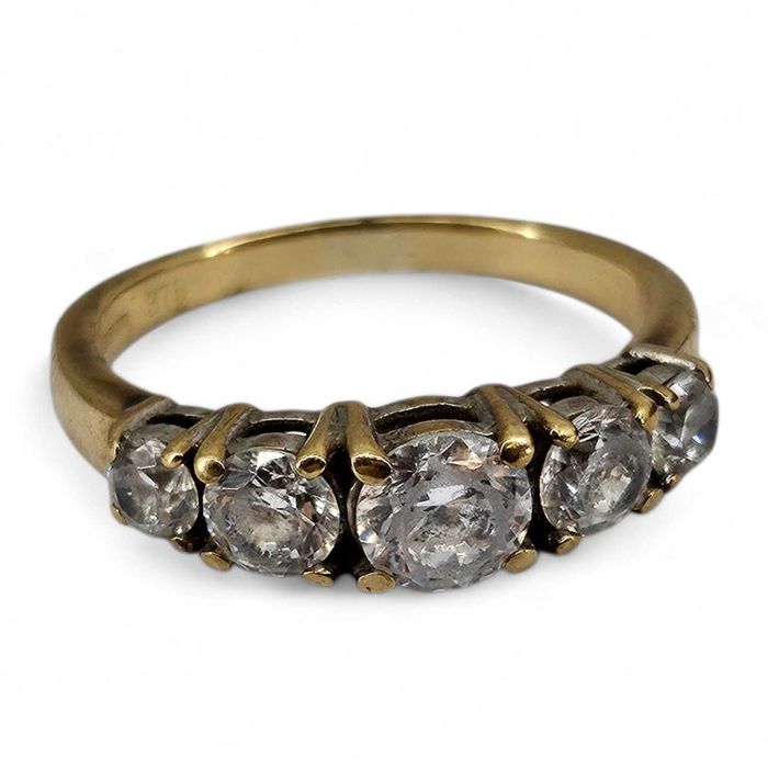 ZŁOTY PIERŚCIONEK z cyrkoniami 2,84G 375