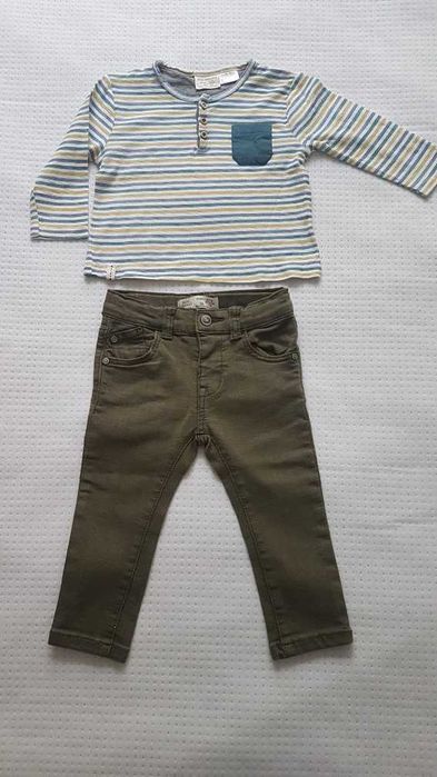 Spodnie + koszulka ZARA rozm. 74