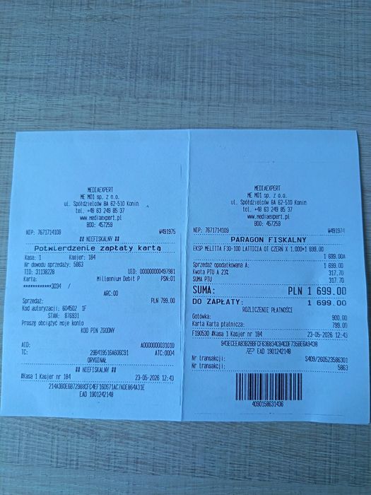 Ekspres do kawy Melitta Latticia OT seria 600