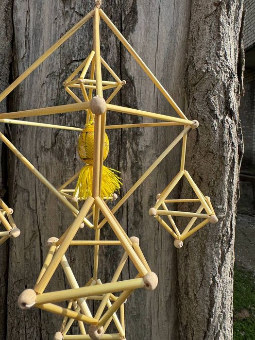 Набір житня соломка різдвяний павук з соломи комплект солом'яний