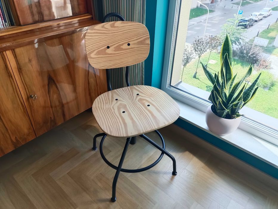 Krzesło obrotowe - IKEA - Kullaberg - drewniane - Kraków Wrocławska 53