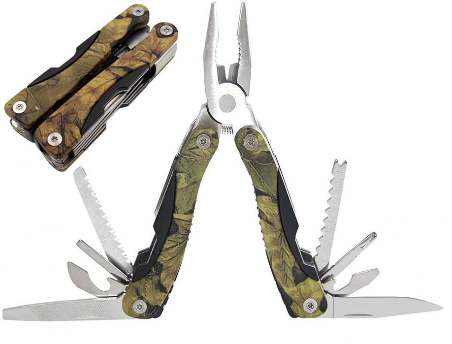 Multitool kombinerki SURVIVAL Camo LIŚĆ 12 in1 MUL5