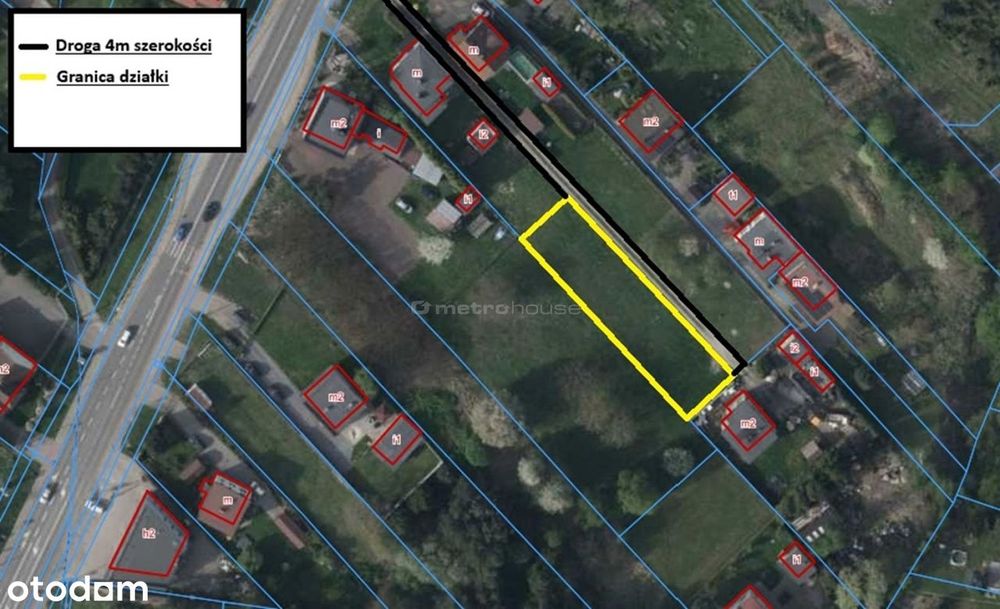 Miasto pod ręką, cisza za płotem  800 m2!