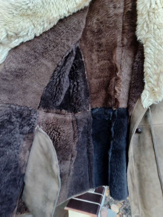 Kożuch damski krótki PRL rozmiar M