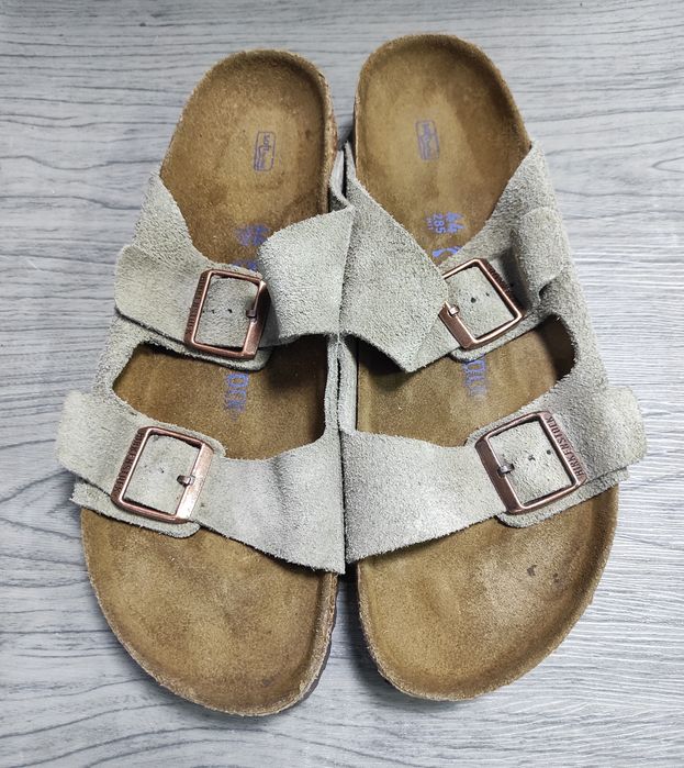 44 Birkenstock оригінальні чоловічі шкіряні босоніжки, шльопанці