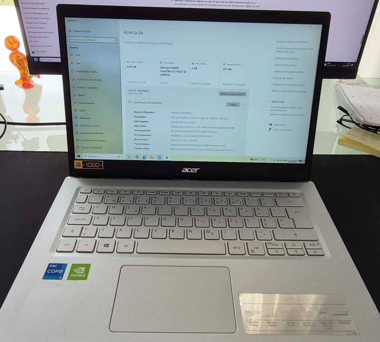 Acer Aspire 5 14" | i5 11ª Gen  2022 - Oportunidade