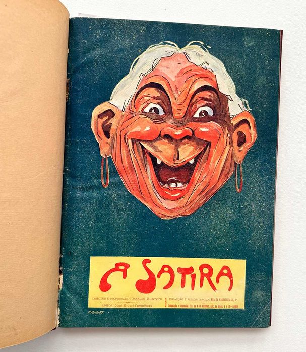 1911, A SÁTIRA – Revista humorística de caricaturas. Rara!