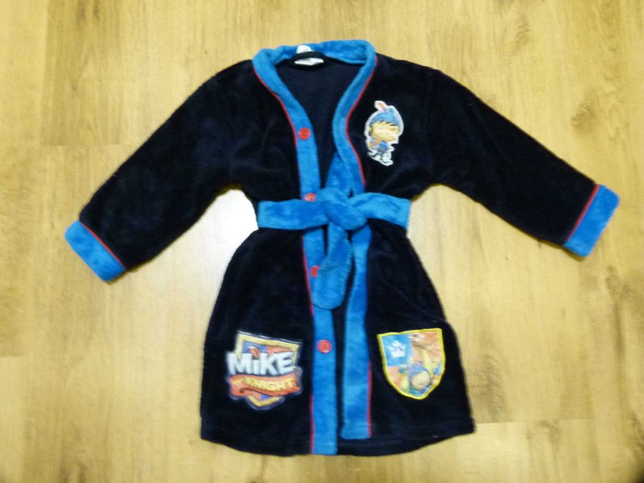 rozm 104 Mike the Knight szlafrok granatowy chłopięcy