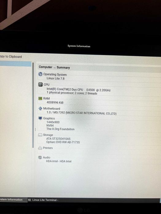 Компʼютер Intel Core 2 Duo, 4GB DDR2, 512GB