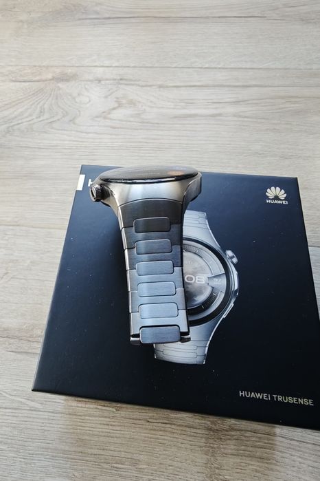 Huawei Watch 5 Elite 46mm Titanium Srebrny / Tytan – stan idealny + komplet