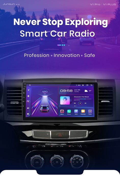 Rádio 10" mitsubishi Lancer android CARPLAY WIFI GPS 2/32GB Novo