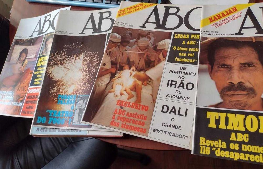 Antigas Revistas ABC 1982 e 84 - 15 unidades