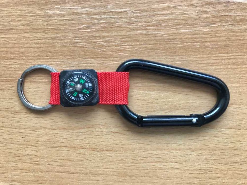 Porta chaves bussola mosquetão carteira Prozis novos