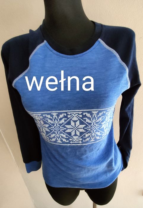 Bluzka damska termiczna wełniana.