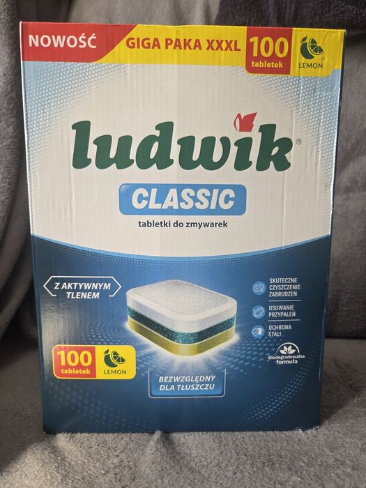 Tabletki do zmywarki i sól Ludwik