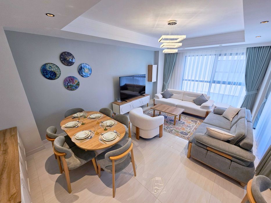 Квартира для большой семьи в премиум комплексе в Тюрклер, Алания D62