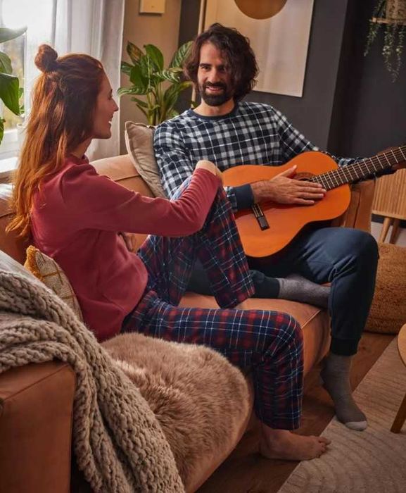 Чоловіча флісова піжама Livergy Домашній костюм Lidl Тепла