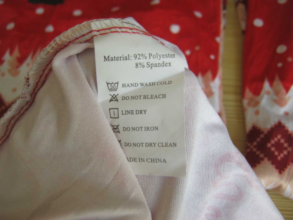 Pokrowiec na krzesło z Mikołajem choinkami 2 sztuki