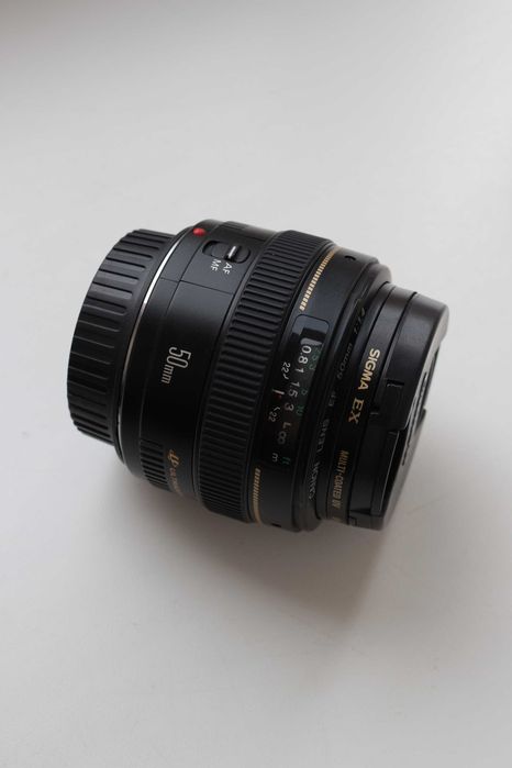 Об'єктив Canon EF 50 1.4, в захисному фільтрі