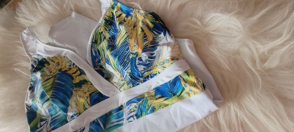 Strój kąpielowy nowy xxl biały miska e