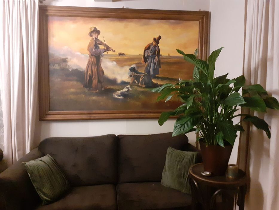 Obraz olejny 200 x 130 cm Owczarek i Jesień Stylowy Węgrów