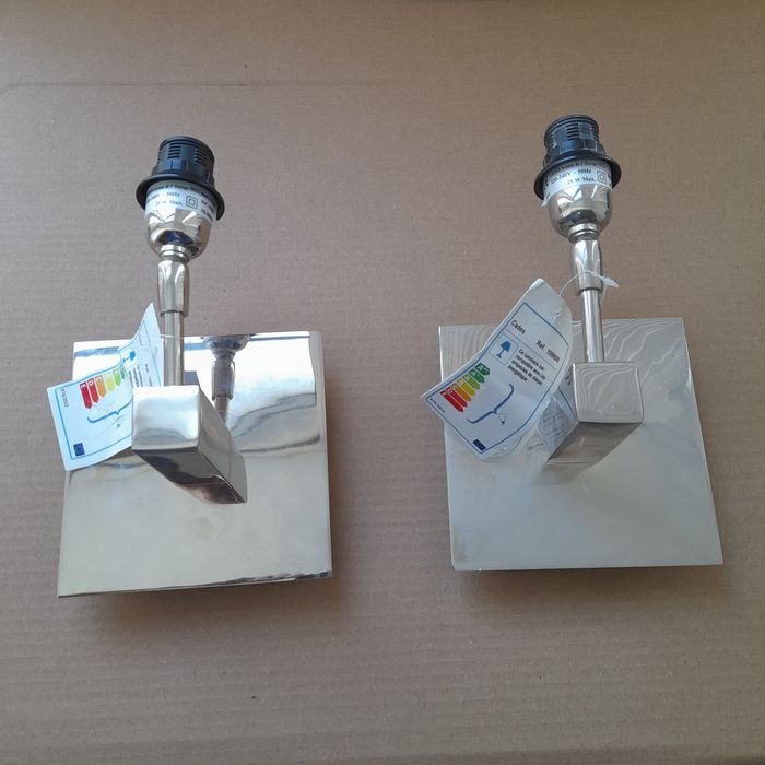 Apliques novos prata cor