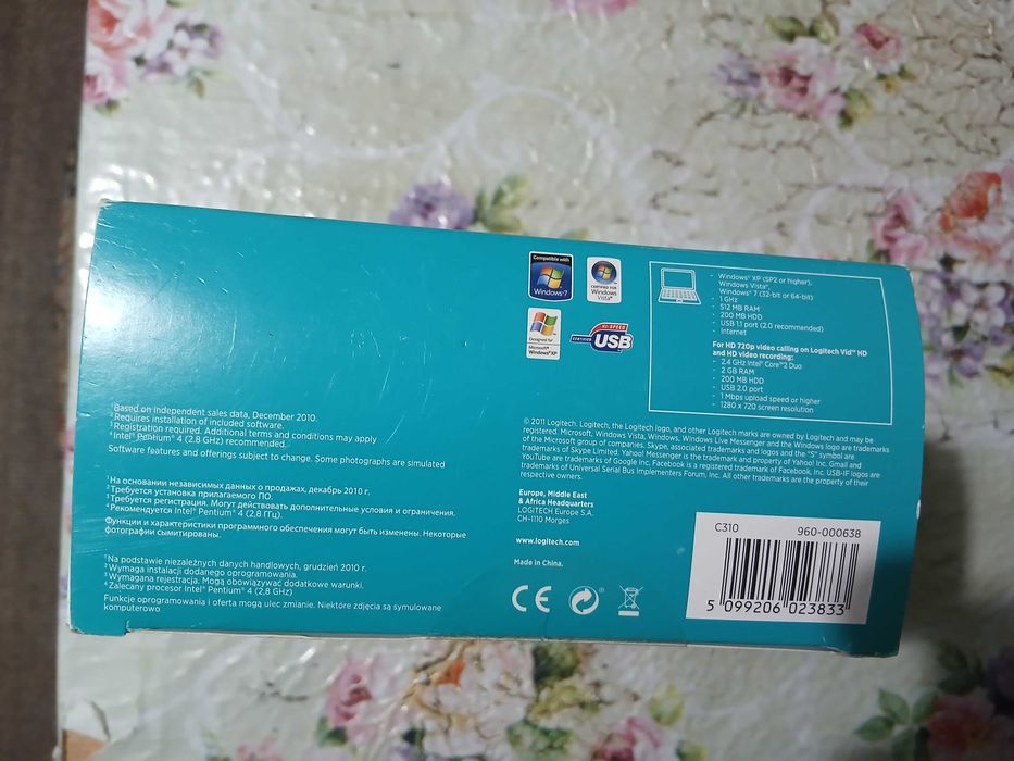 Нова вебкамера Logitech HD Webcam c310
