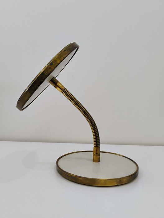 Espelho de viagem regular/ampliação vintage/retro