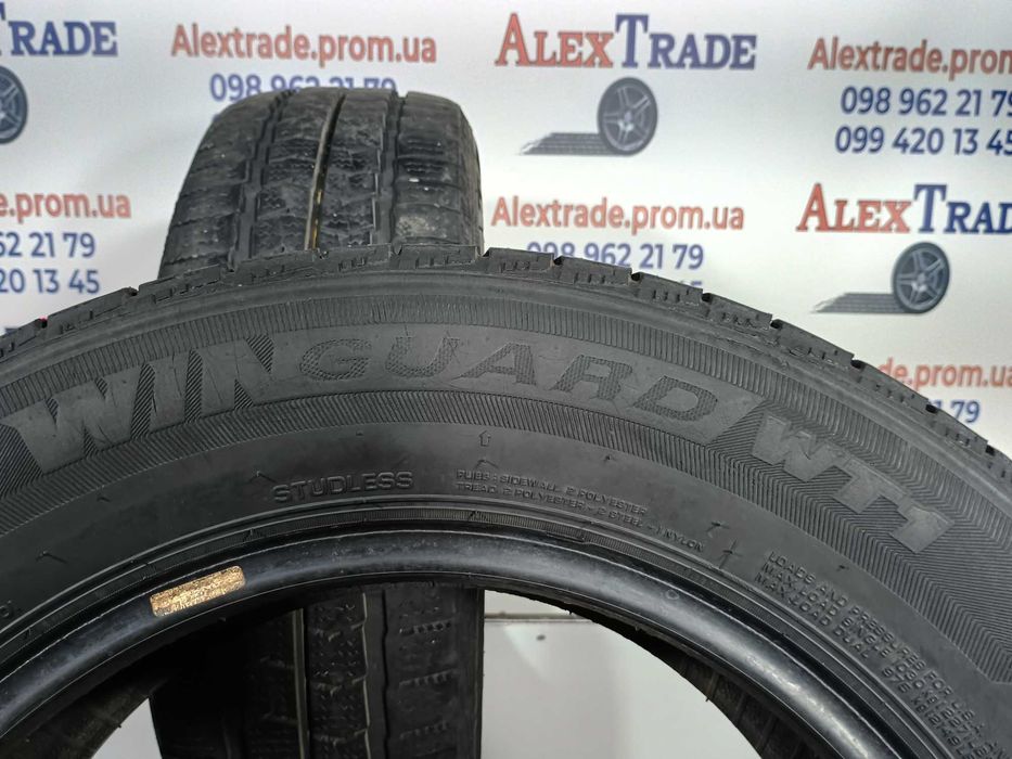 2 шт 215/65 R16C цешка Nexen WinGuard WT1 зимові шини б/у, 7 мм