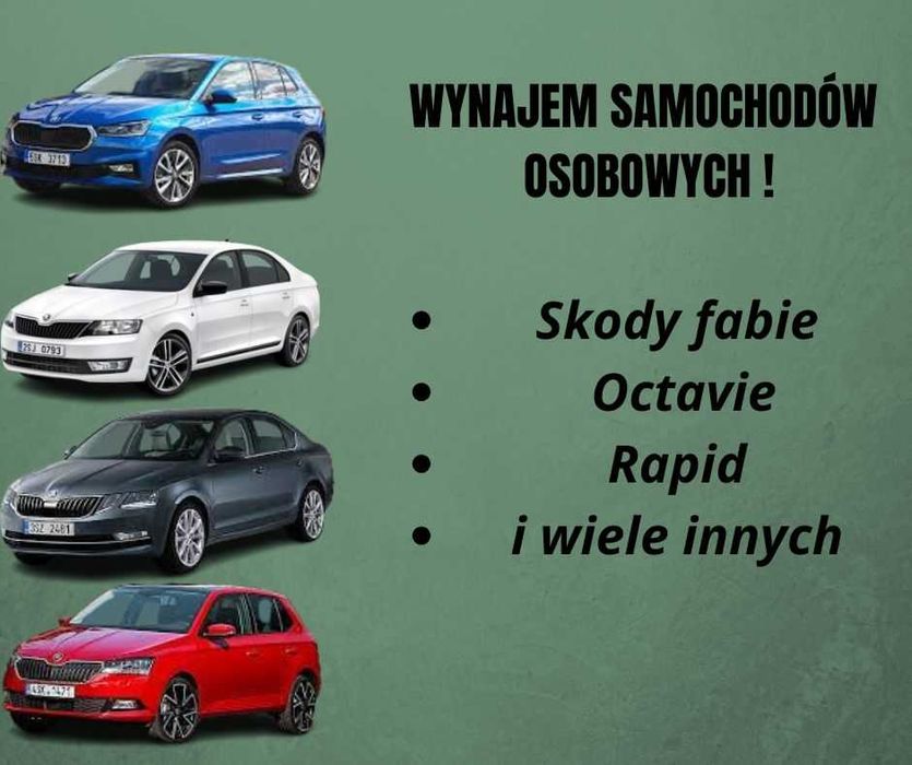 Wypożyczenie/Samochodów osobowych/długi/krótki termin / dowóz