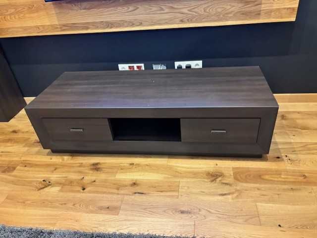 Zestaw komoda, szafka TV, witryna, dąb wenge