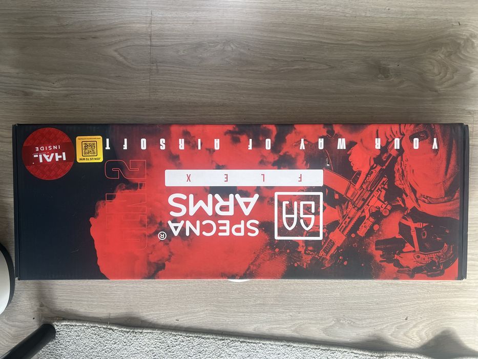 Riffle Airsoft com documentos