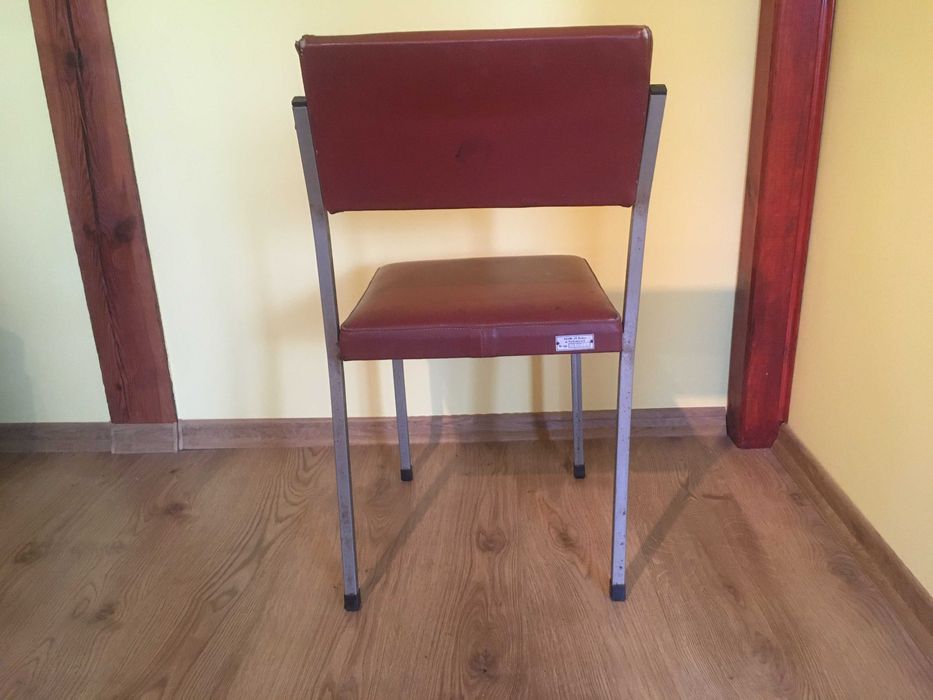 PRL krzesło metalowe vintage