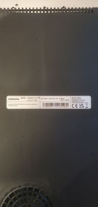 Płyta Indukcyjna Samsung Wysokiej Klasy, Energooszczędna, Nowa