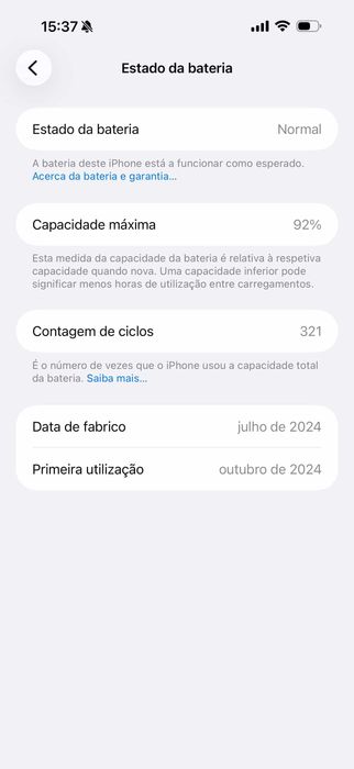 iPhone 16 Pro Max - Ainda na garantia