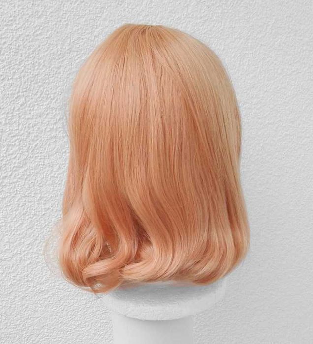 Mirai Kuriyama Kyoukai no Kanata krótka brzoskwiniowa peruka cosplay