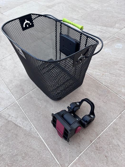 Cesto de Bicicleta Frente 500, 12 Litros, Guiador 22,2-31,8 mm